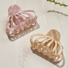 ROSICLER 大理石紋蛤蜊抓夾2件組