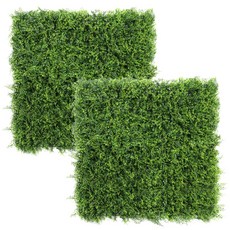 JOART Plant Wall 牆面裝飾 高級型 香草線條 人造草皮 50 x 50 cm, 2個