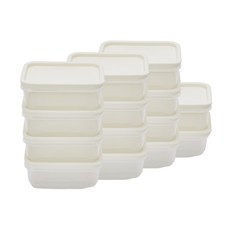 cimelax 白色冰箱保鮮盒 260ml, 1組, 14個
