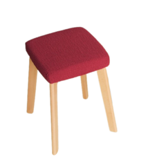 小方形椅子套, 酒紅色, 1個