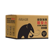 Nature Pet 猛獁象特大號寵物尿墊 檸檬香, 200入, 1個