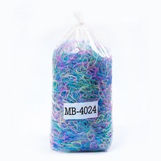SOOSDA 大容量彩色髮圈 1kg 女用髮圈 多種顏色髮帶