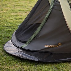 IDOOGEN 快開帳篷用圓形地布 防水布 相容Mount Pro S, 黑色