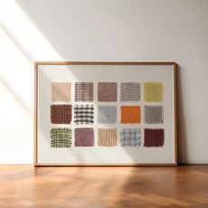 melting studio. Poetic Archive 室內裝飾畫框 11 織物樣品