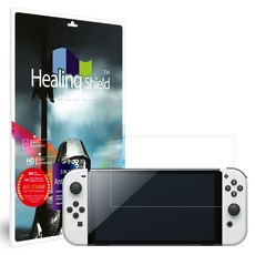 Healing Shield Nintendo switch OLED抗藍光9H強化玻璃螢幕保護膜, 1套, 單品