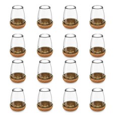 Mins Living 橡果圓形椅腳套, 16個, 棕色