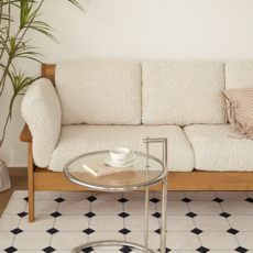 BEBEDECO 高彈力萬用彈性分離式全貼合沙發套, 1個, 象牙白