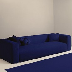 sellinroom 沙發套 + 泡棉固定條 6入, 靛藍色, 1個