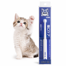 minD up 貓咪 Nyanko Care 迷你圓柱刷頭 360度牙刷, 單一顏色, 1個