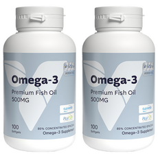 YOUR VITA 優維特 85%超臨界高濃縮魚油 500mg, 2罐, 100顆