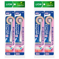LION 獅王 Dent Health 台灣公司貨 按摩齦牙刷, 2支, 2包