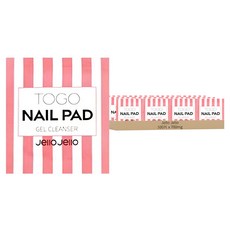 Jello Jello 隨身便攜指甲清潔棉片, 700mg, 100片