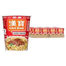 金車 漢寶 黑胡椒牛肉風味麵, 12入