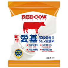 RED COW 紅牛 高纖優蛋白, 1kg, 1袋