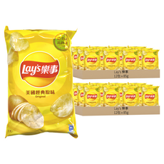 Lay's 樂事 美國經典原味洋芋片, 85g, 24包