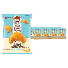 NONGSHIM 農心 麵包部長 奶油鹽可頌造型餅乾, 55g, 16包