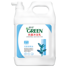 GREEN 綠的抗菌沐浴乳 百里香精油 植物系抗菌潔淨成分, 3785ml, 1桶