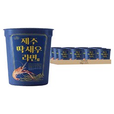 Hanolle 濟州硬殼蝦泡麵 碗裝, 68g, 12入