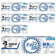 DARLIE 好來 全亮白 極緻酵素清新薄荷牙膏, 120g, 1條, 6條