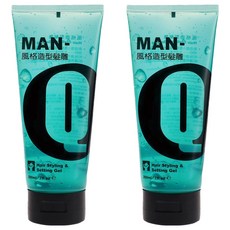 MAN-Q 風格造型髮雕 200ml 重複塑型 持久不黏手 定型護髮雙效合一, 2條