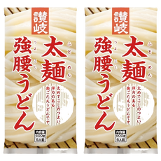 Sanuki Shisei 太麵強腰烏龍麵 日本原裝進口 四國讚岐烏龍麵條 Q彈有勁, 600g, 2包