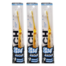 REACH 麗奇 齒科專家14°深層清潔牙刷, 1入, 3支