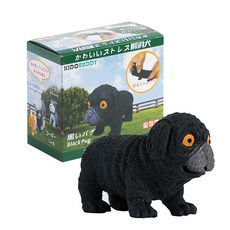 KIDO BUDDY 紓壓犬 黑色巴哥犬 8.5 x 4.5 x 6cm, 1盒