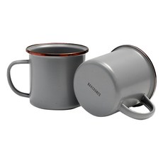 BAREBONES 琺瑯杯組 CKW-356 2個, 灰色, 1組