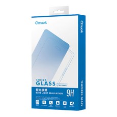 艾默克 amuok iPhone 鋼化玻璃保護貼 9H藍光調節, 1片