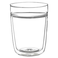 TAIWANGLASS 台灣玻璃 雙層水杯 230ml, 透明, 1個