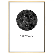 菠蘿選畫所 雙子座 Gemini 畫框, 木色