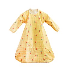 babyclo 多功能防水長袖圍兜 6個月~3歲, 黃胡蘿蔔款, 1件, 1件