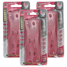 FONG HUA 崶華 3 + 1 DIY配線用插座 2P DIY-301, 顏色隨機, 3個