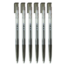 O.B. 歐布德 自動原子筆 0.7mm OB111, 黑色, 6支