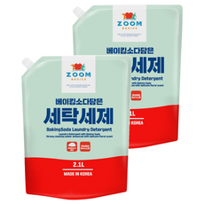 ZOOM 小蘇打洗衣精補充包, 2.1L, 2包