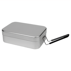 trangia Mess Tin 209 煮飯神器vs便當盒 270g 1.3L, 銀色, 1個