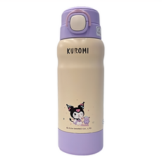 BEDDYBEAR 杯具熊 316不銹鋼 分倉彈跳保溫杯, 頑皮酷洛米 紫色, 530ml, 1個