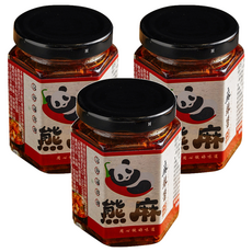 熊麻 麻辣醬, 165g, 3罐