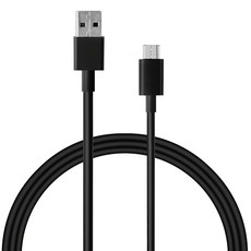 TWO.M Micro USB 鋁合金快速傳輸充電線, 100cm, 黑色, 1條