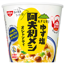 NISSIN 日清 阿夫利柚子鹽味泡飯 使用小麥粉製作的細直麵 帶著溫和柚子香的清爽和風湯頭, 86g, 1入