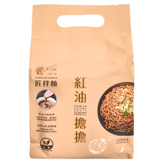 大拙匠人 匠拌麵 紅油擔擔 全素 3入 411g, 3包