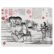SiPALS 喜朋 鵲華秋色矽膠餐墊, 鵲山, 38 x 28 x 1 cm, 1個