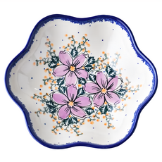 VENA 波蘭陶 花型盤, 粉紫私語, 1個