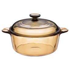 Corelle Brands 康寧餐具 Visions 晶彩透明鍋 2.25L, 20cm, 黃色, 1個
