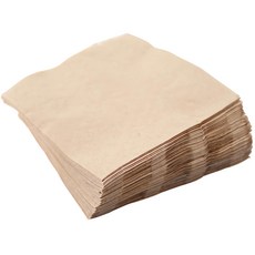 NK 牛皮餐巾紙 尺寸11.5x11公分 原產地韓國, 牛皮紙色, 600張, 1組