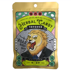 PRESIDENT CANDY 統一製菓 雪天果 雪鹽檸檬硬喉糖, 50g, 1包