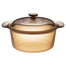 Corelle Brands 康寧餐具 Visions 晶彩透明鍋 寬鍋 3.5L, 22.5cm, 黃色, 1個