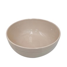 醇色浮雕8寸湯碗 米白色, 1入