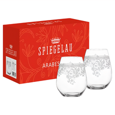SPIEGELAU Arab 雕花水杯 460ml 2個, 1組, 透明色