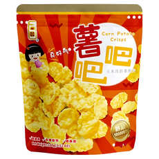 一口田 薯吧吧 玉米馬鈴薯脆片, 100g, 1包